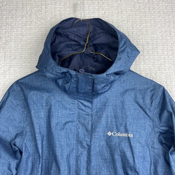 Columbia Womens Arcadia Omni Tech Jacket S Blue Nylon Windbreaker Coat - Picture 2 of 16